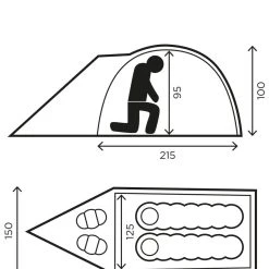 Halti Vaelluskupoli 2 Teltta -Halti Shop 0460584 k58 vaelluskupoli2 pt01