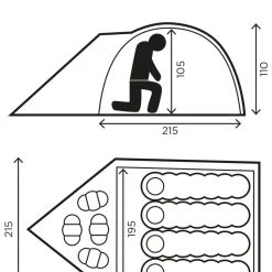 Halti Vaelluskupoli 4 Teltta 7 Halti Vaelluskupoli 4 Teltta -Halti Shop 0460593 k58 vaelluskupoli4 pt01
