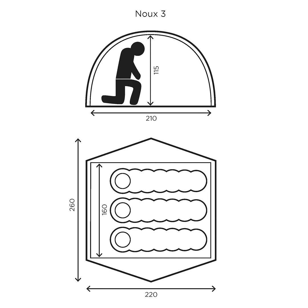 Halti Noux Lite 3-Hengen Teltta 4 Halti Noux Lite 3-Hengen Teltta - Image 2